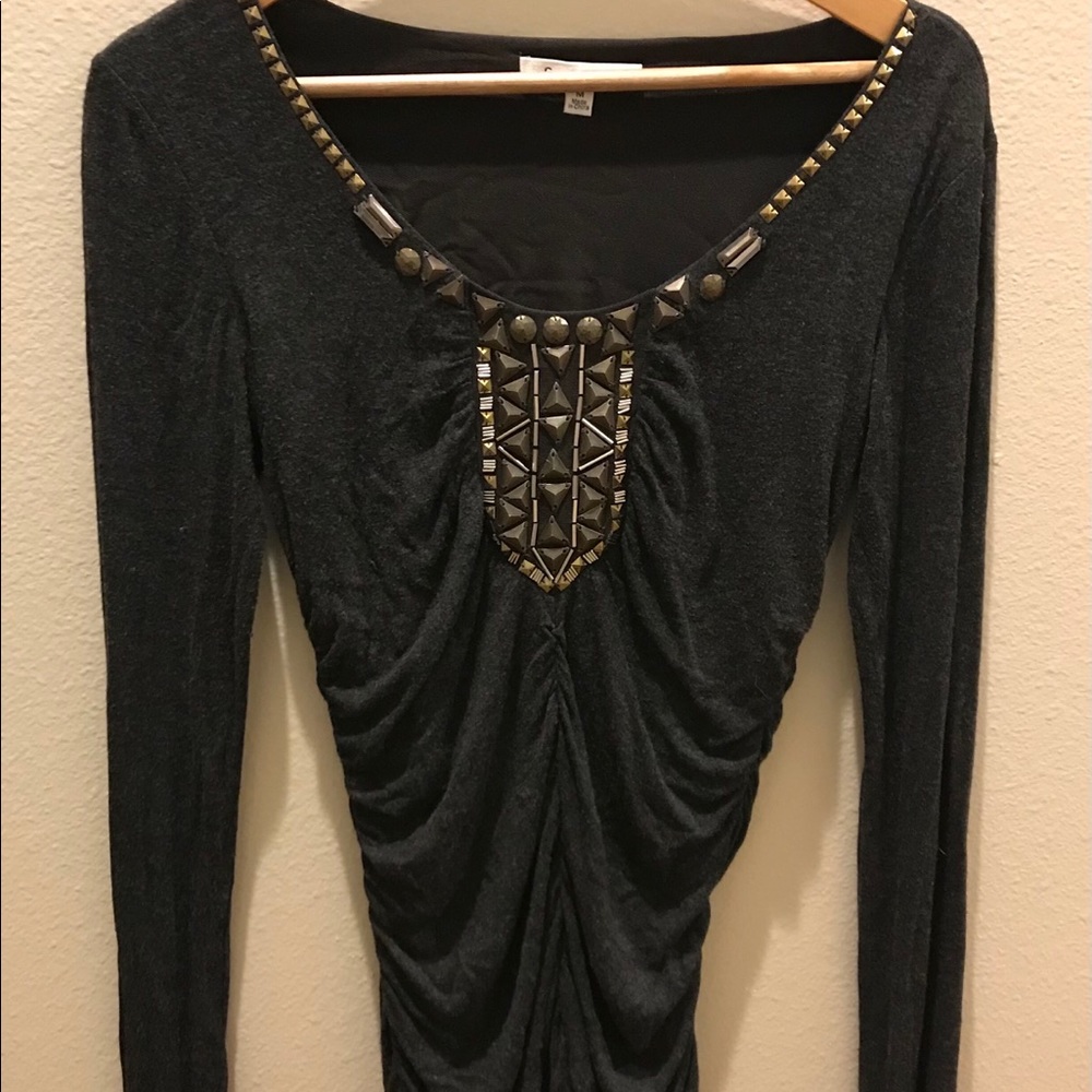 Medium CAbi top with metal accents